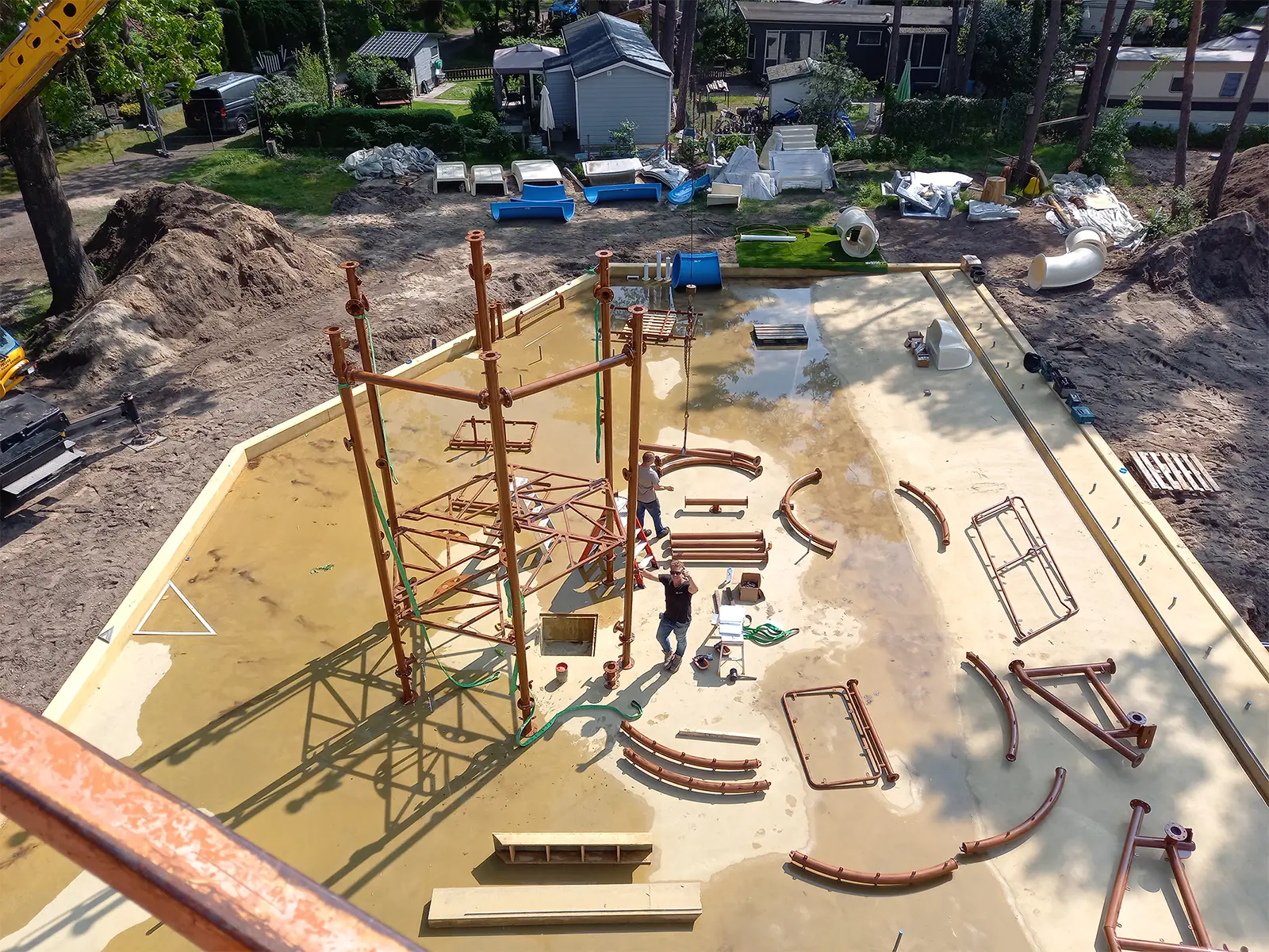 Attractie installeren pretparken